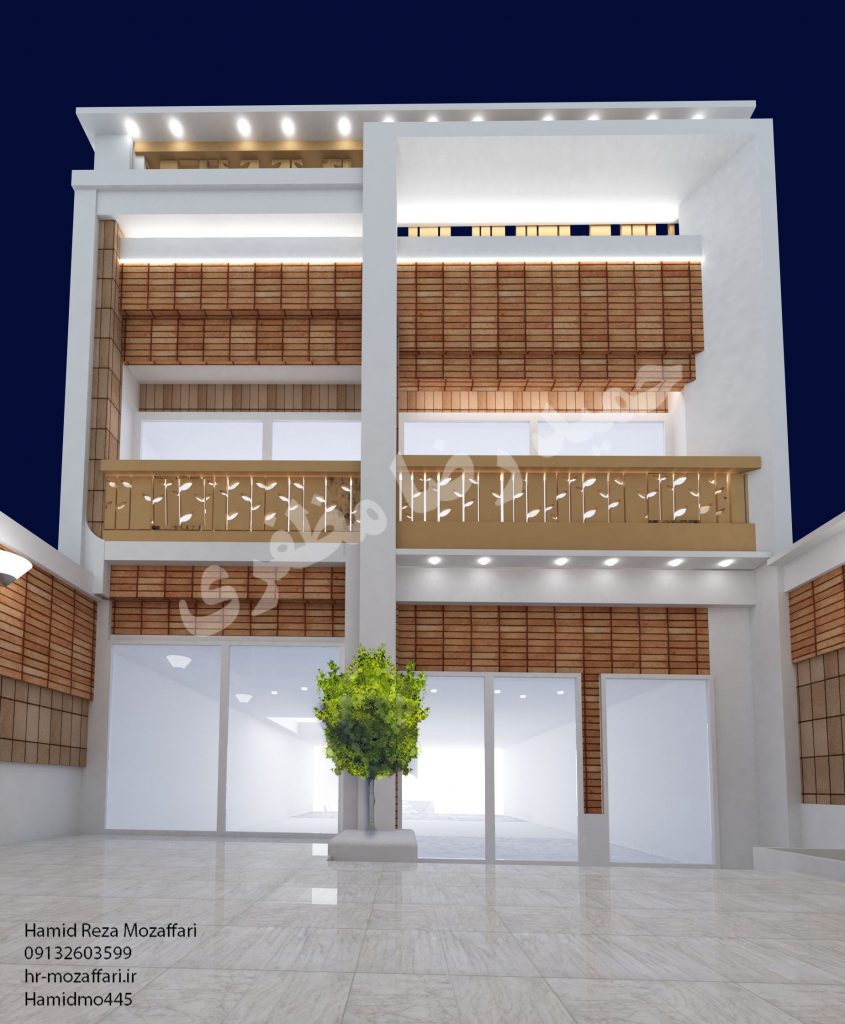 طراحی نمای ساختمان مدرن