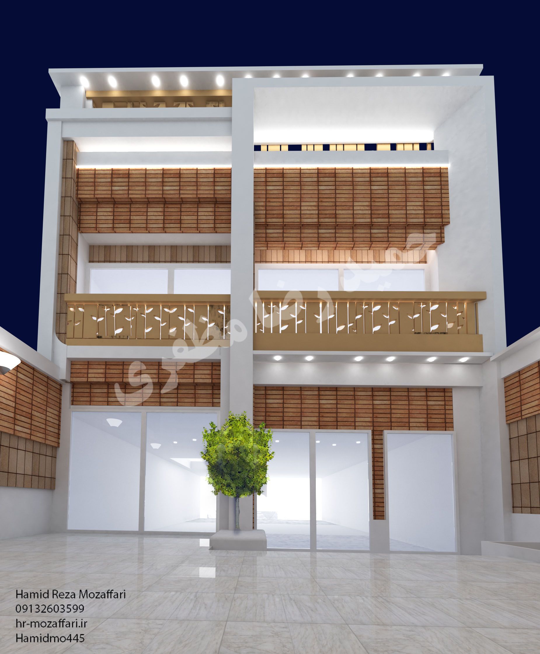 طراحی نمای ساختمان مدرن